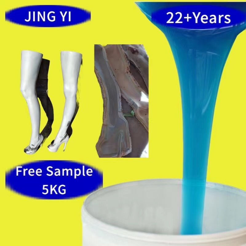 Free Sample 5KG Mold Making Silicone Rubber for for Shoe Sole Mold Cheap Price Wholesale RTV 2 Liquid Silicone Rubber