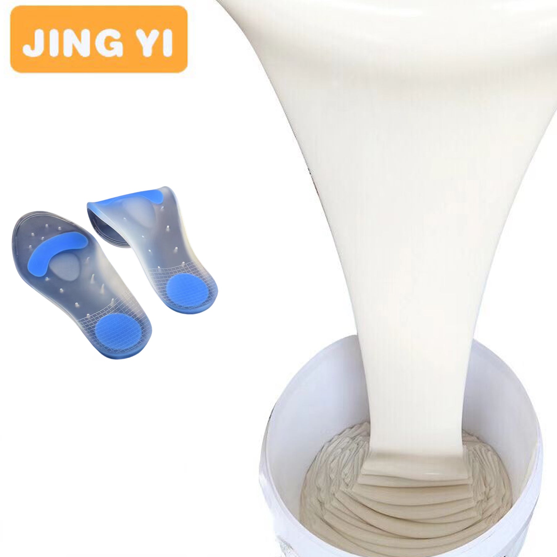 Wholesale Platinum Silicone for Transparent Silicone Shoe Products Soft Insole From Rubber Raw Material Rtv Silicone Rubber