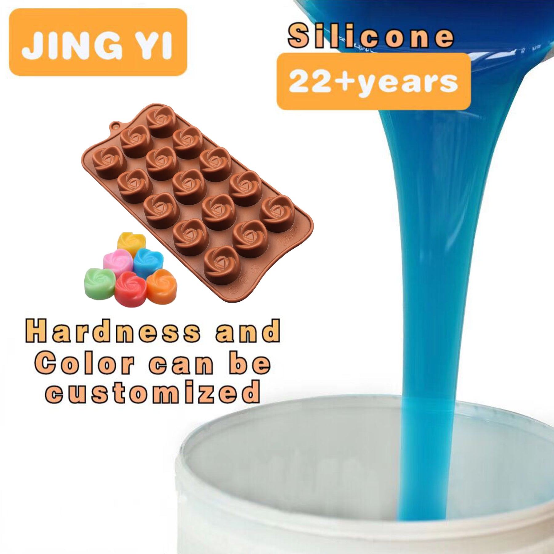 Over 22 Year Experience Food Grade Liquid Silicone Rubber Addition Cured Silicone Rubber for Making Candy Cake Mold