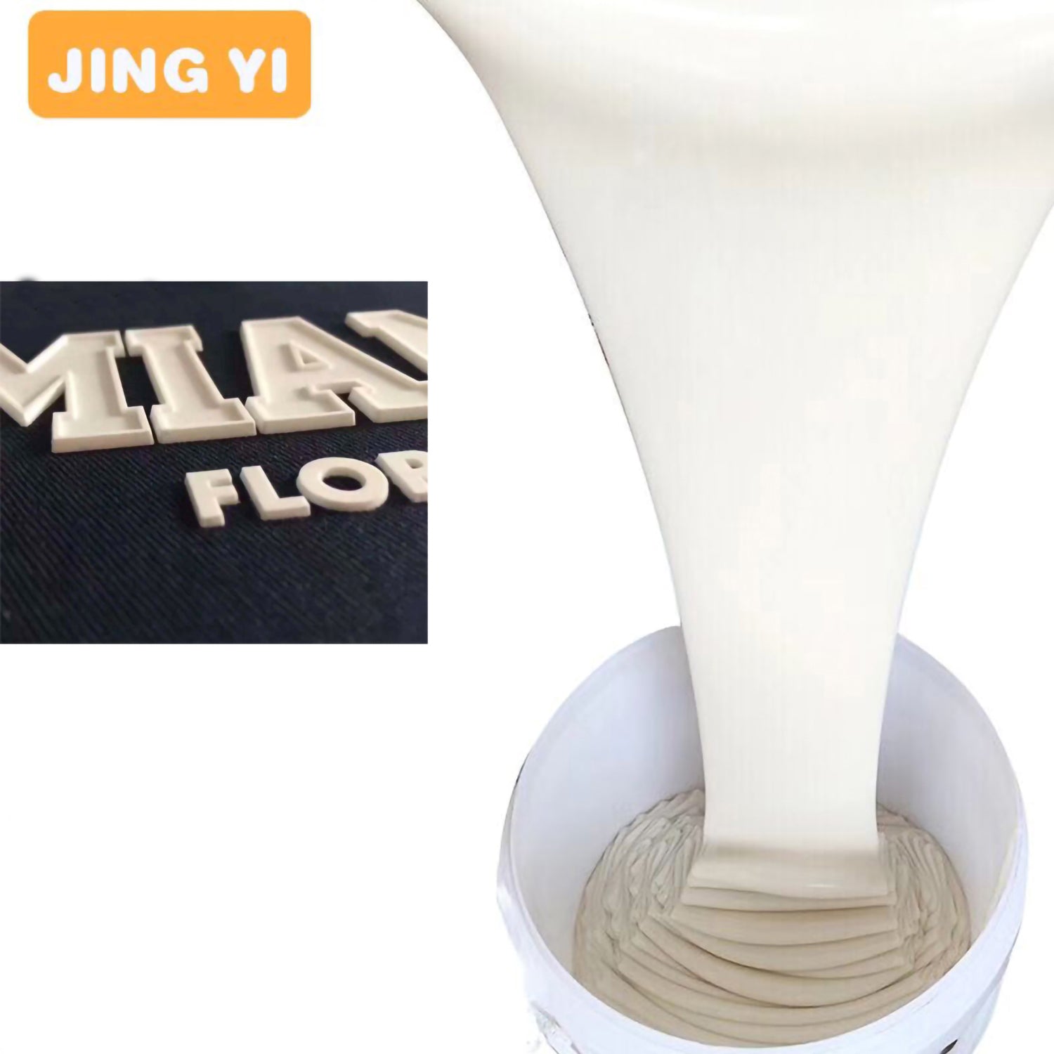 New Curing at Room Temperature Liquid Silicone for Clothing 3D Heat Transfer Silicone Label Hot Sale Textile Tag Silicone Rubber