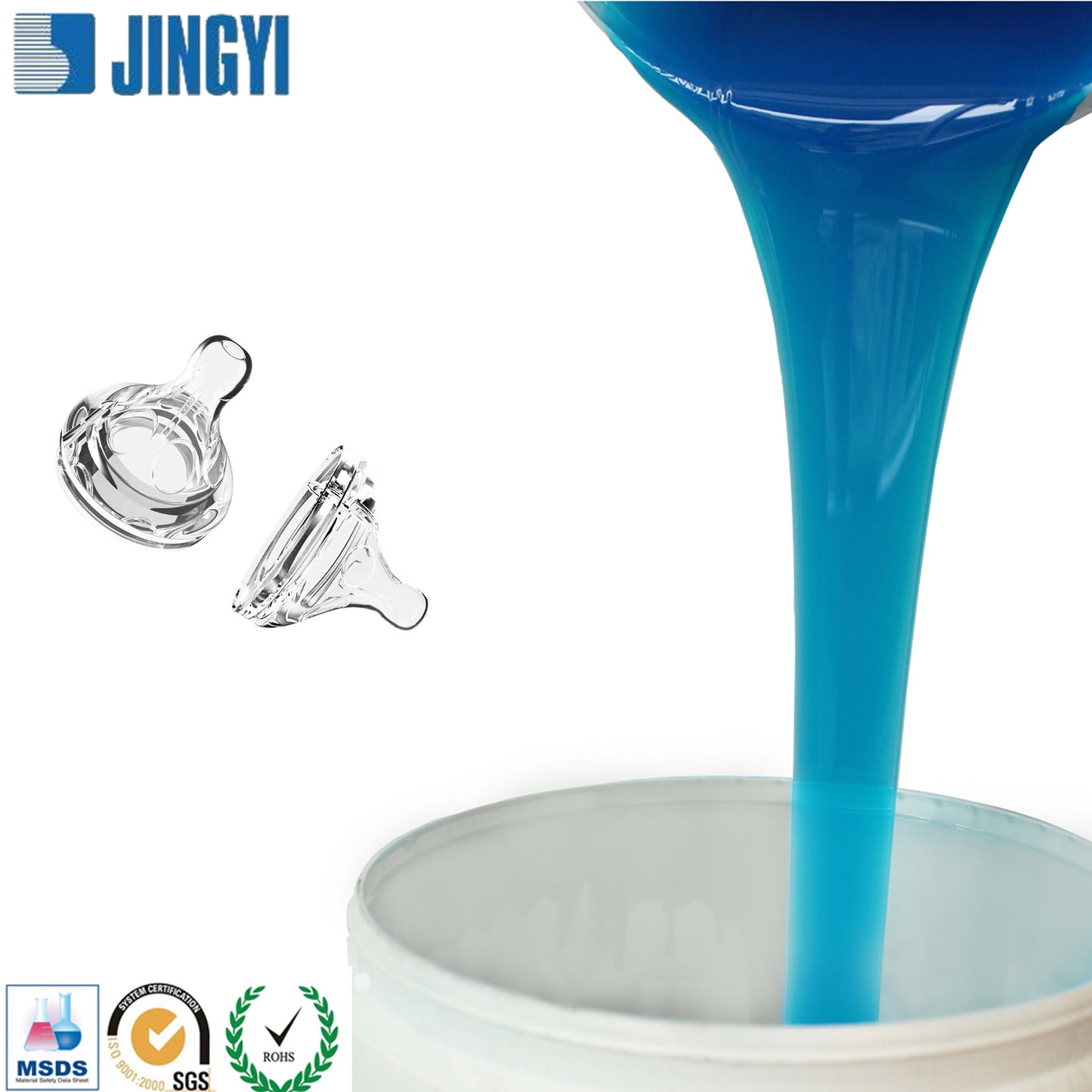 2024 Free Sample Excellent Elongation Rtv 2 Food Grade Silicone Rubber for Kitchenware and Baby Wares.