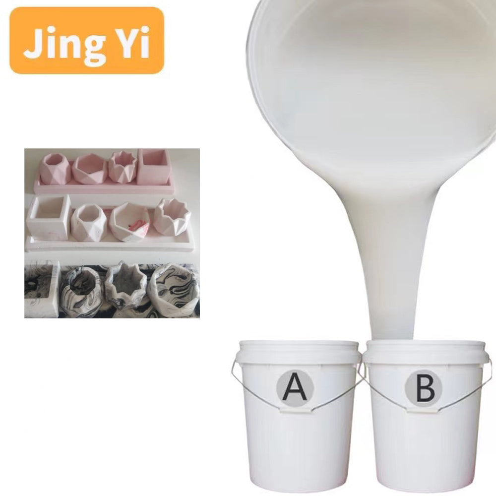 Good Mold Release Property Tin Cured Silicone Rubber for Concrete Cement Clay Mold DIY Plant Flowerpot Mold RTV2 Silicone Rubber