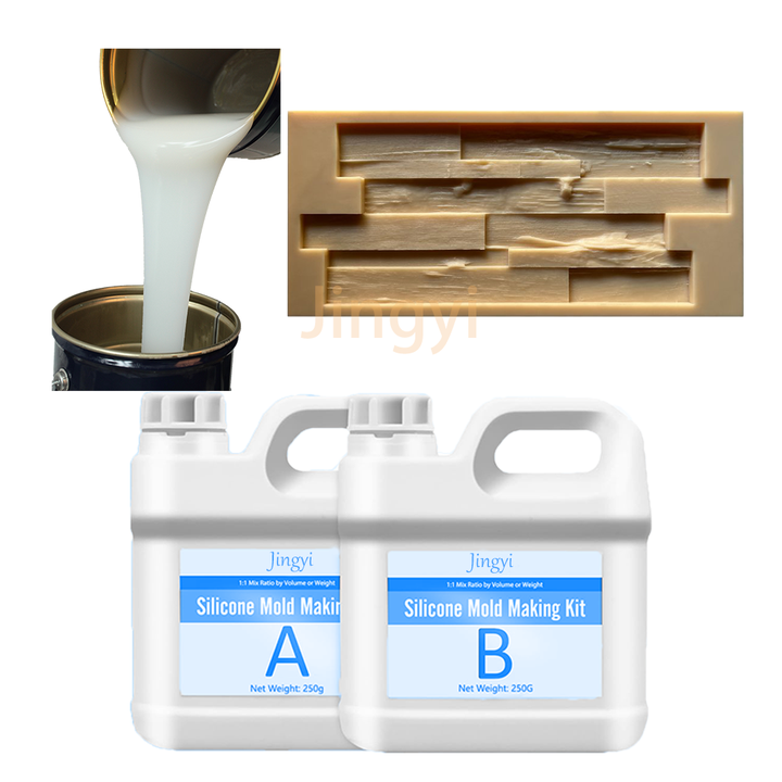 Tear-Resistant High Elongation Liquid Silicone Rubber for Plaster GRC Mold Making 3d Wall Veneer Casting Material