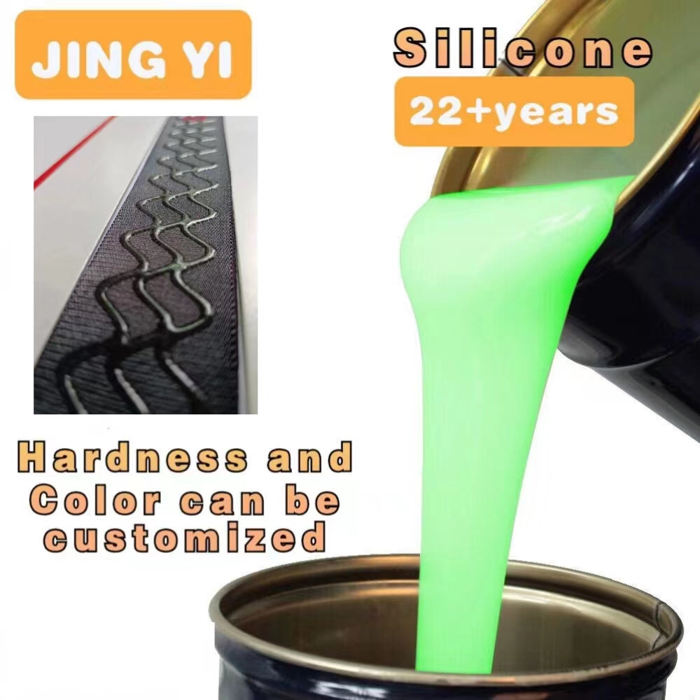 Liquid Silicone for Fabric Platinum Cured Transparent Silicone Rubber for Dressing Tag/Textile