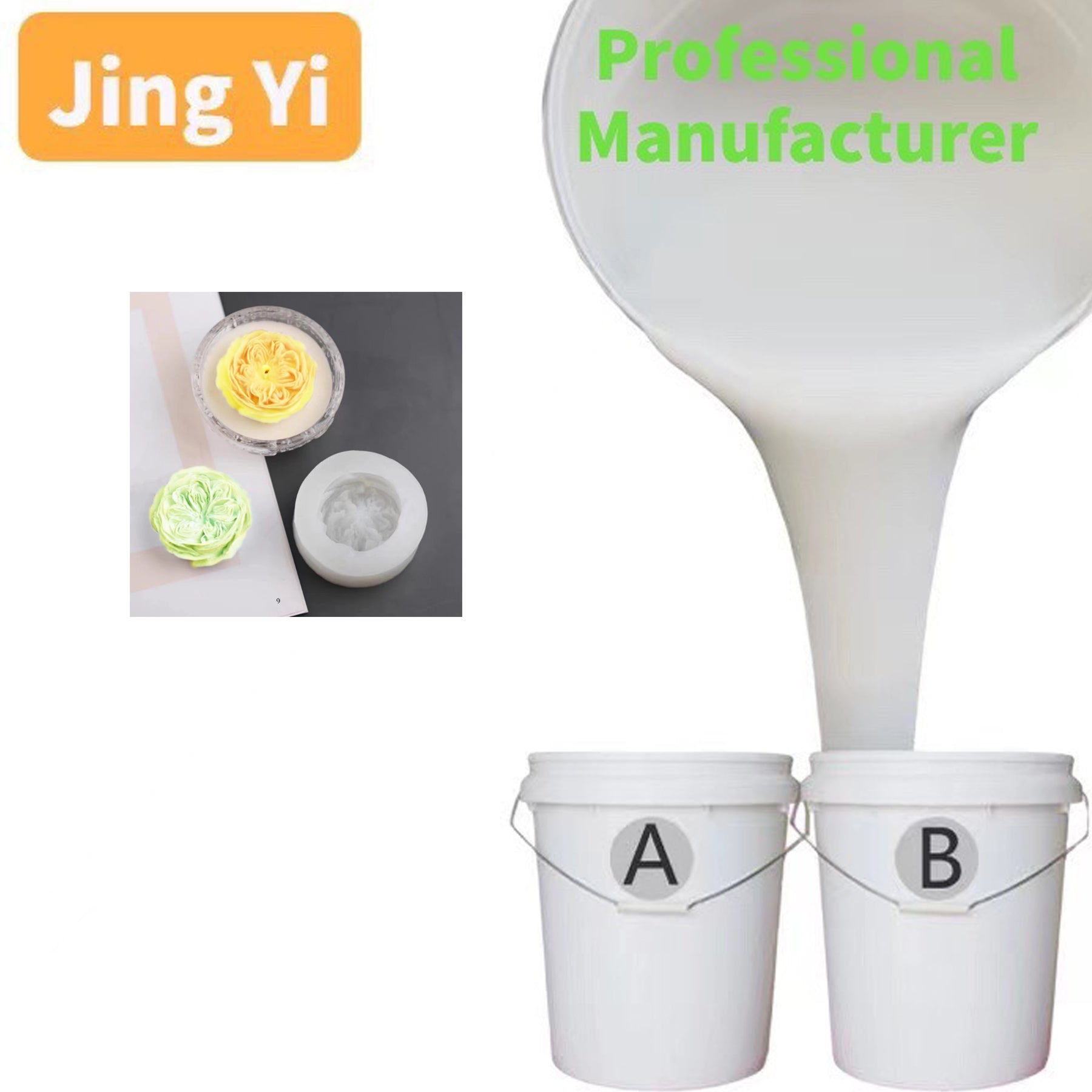 Clear Mold Texture White Silicone Rubber RTV 2 for Sculpture Mold Candle Stone Soap Mold Making