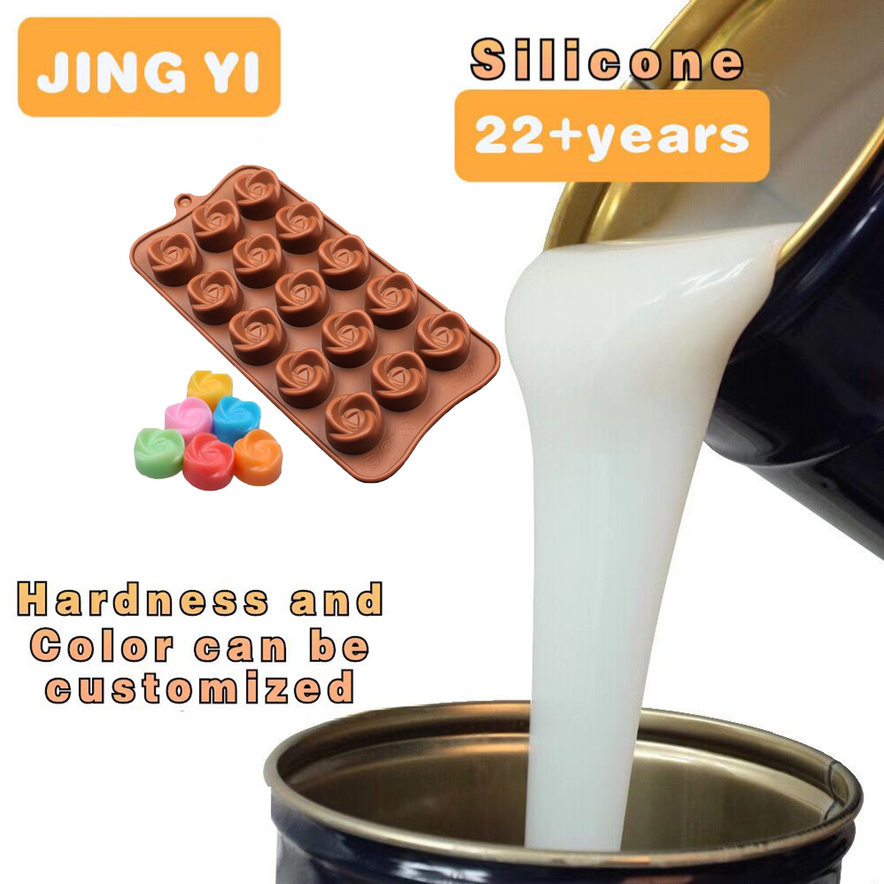 Over 22 Year Experience Food Grade Liquid Silicone Rubber Addition Cured Silicone Rubber for Making Candy Cake Mold