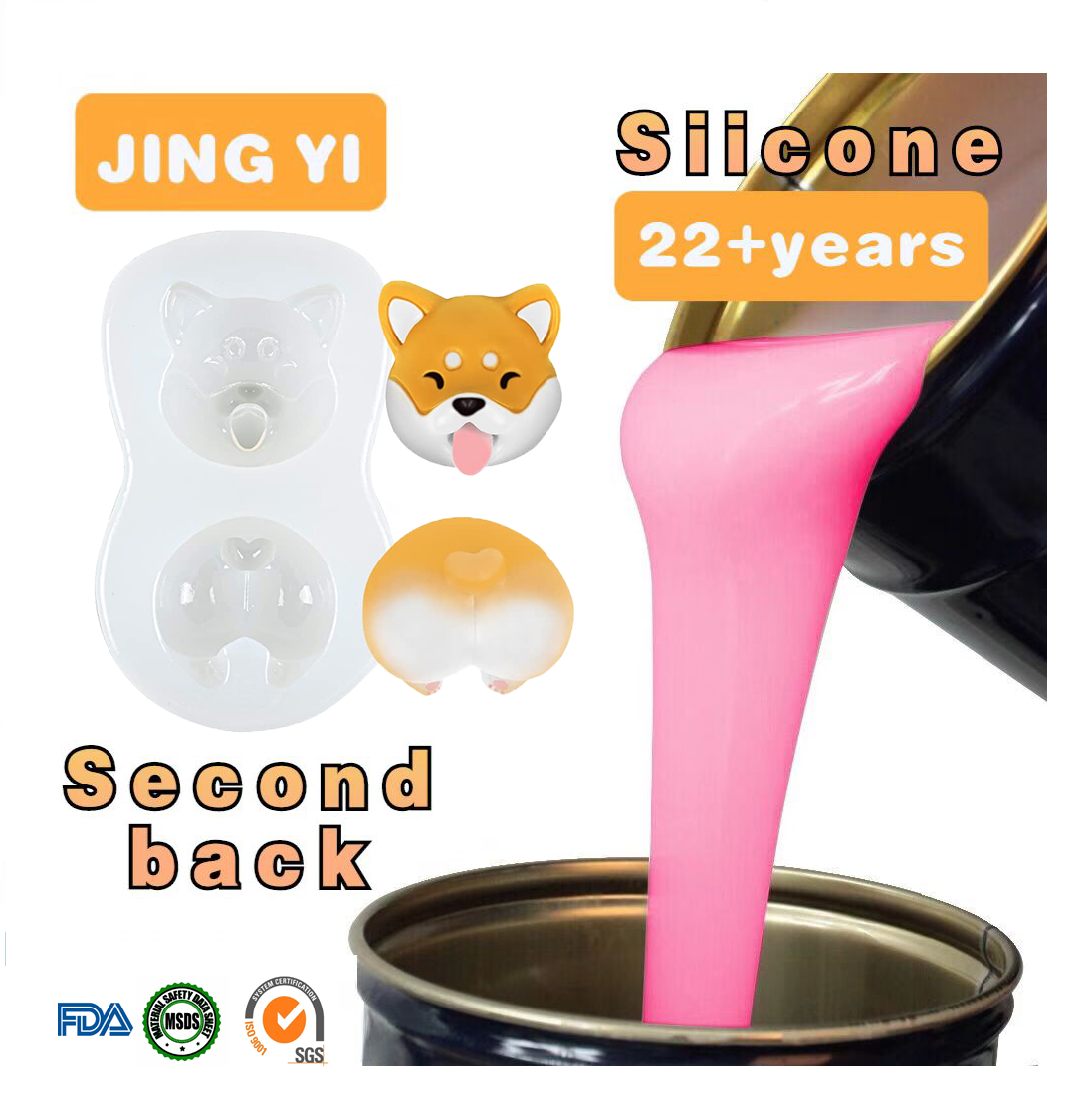 High Quality Liquid Silicone Rubber Resin Casting High Temperature RTV2 Precision Mold Making Food Grade Profiles For Resin Arts