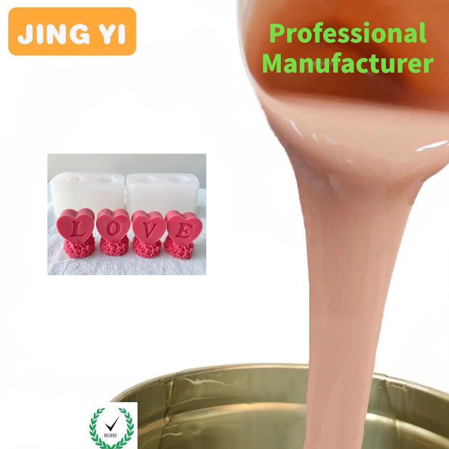 Good Mold Release Property Liquid Silicone Rubber for Candle Concrete, Gypsum, Plaster Molds Making