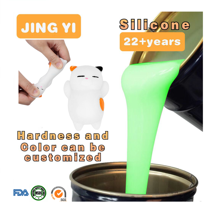 Wholesale Food Grade Rtv 2 Super Soft Liquid Silicone Rubber for DIY Decompression Toys Gift Making Squeezing Toy Raw Material