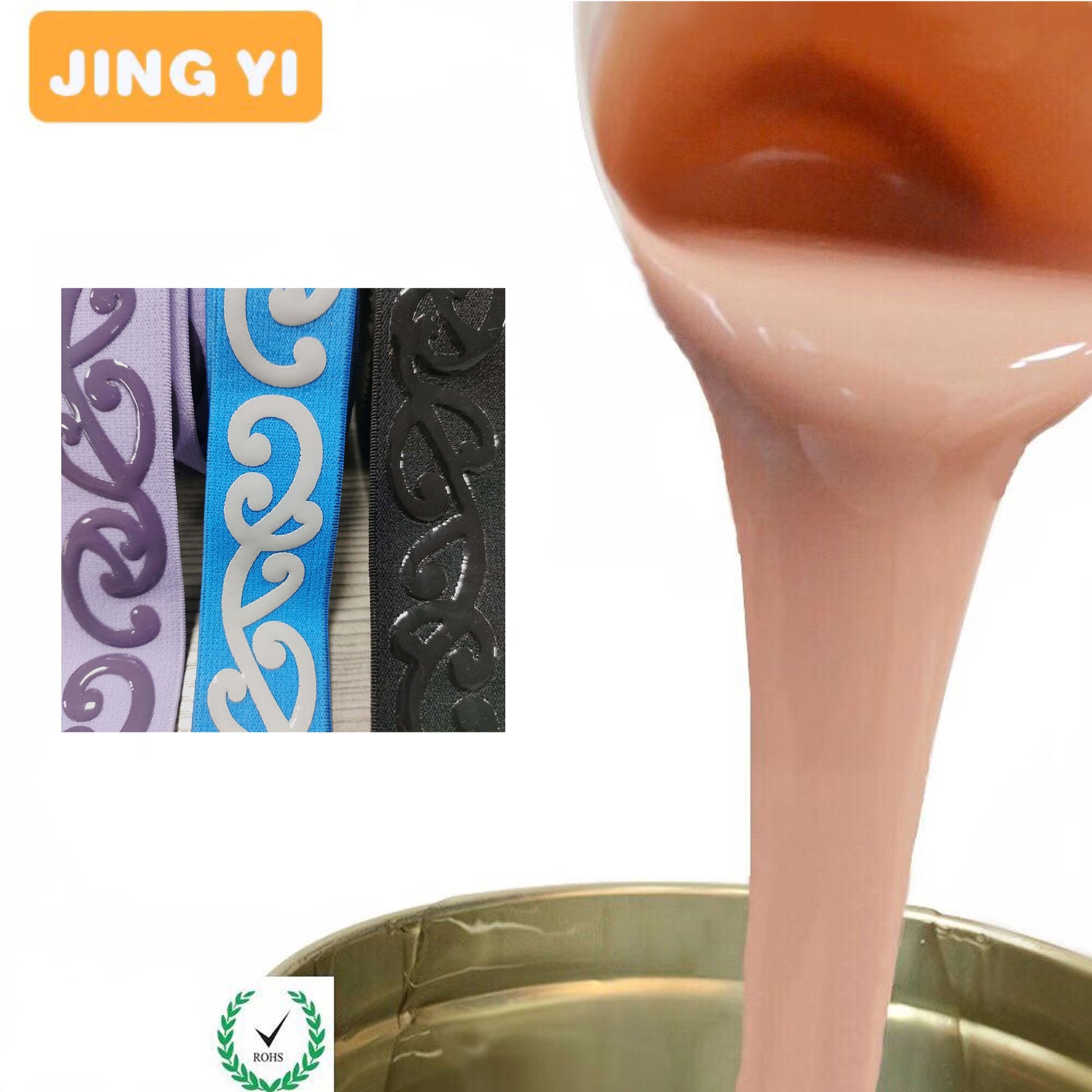 New Arrival 2024 High Quality Liquid Silicone for Clothing Embossed logo Dressing Tag Factory Wholesale RTV2 Silicone Rubber