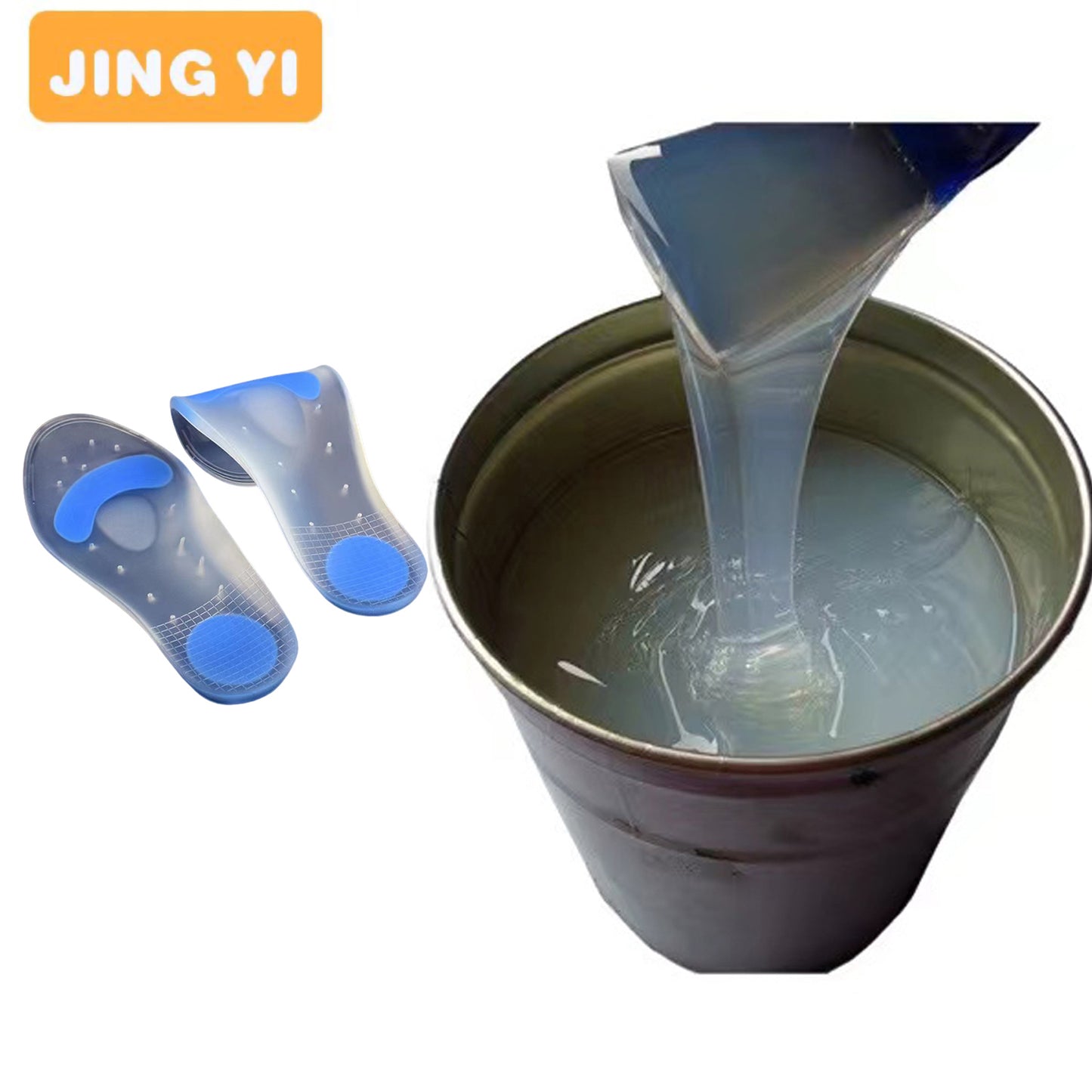 Wholesale Platinum Silicone for Transparent Silicone Shoe Products Soft Insole From Rubber Raw Material Rtv Silicone Rubber