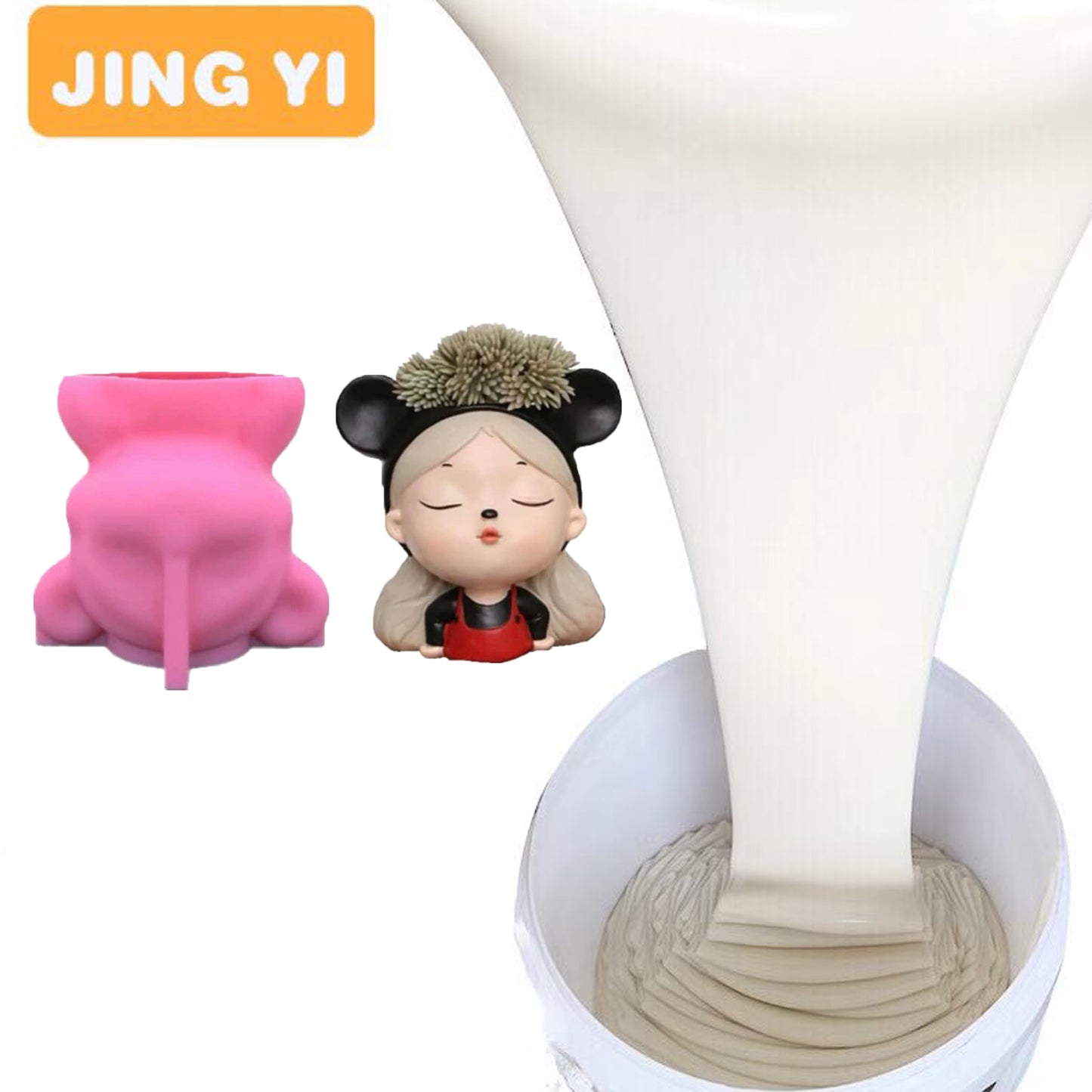 2024 Free Sample Silicon Rubber Rtv 2 Silicone for Polyurethane Casting Resin Candle Mold Making Small Object Castings