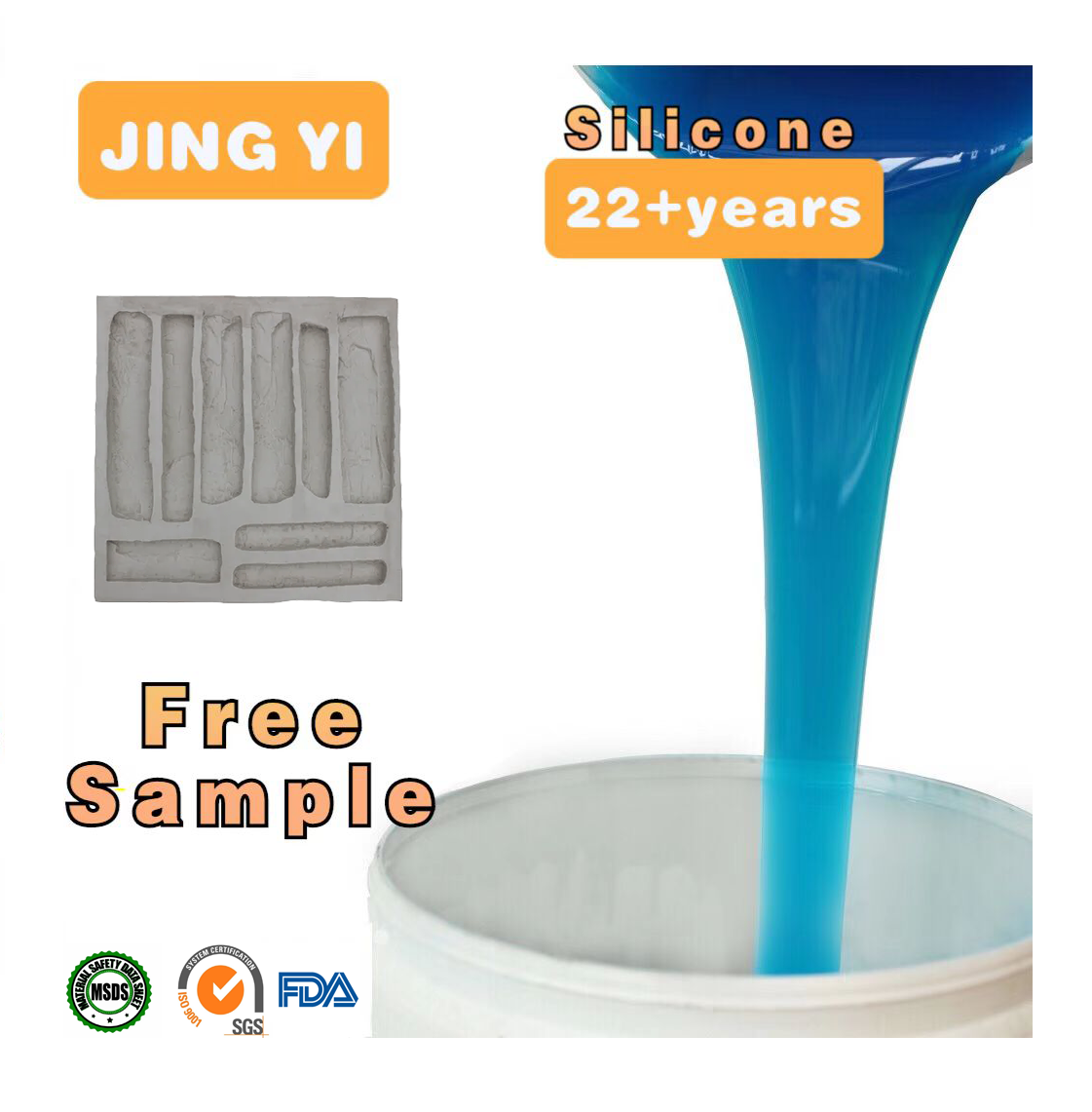 Hot Selling Liquid Silicone Rubber Material Two Component Mold Making Tin Cure to Make GRC Concrete Molds