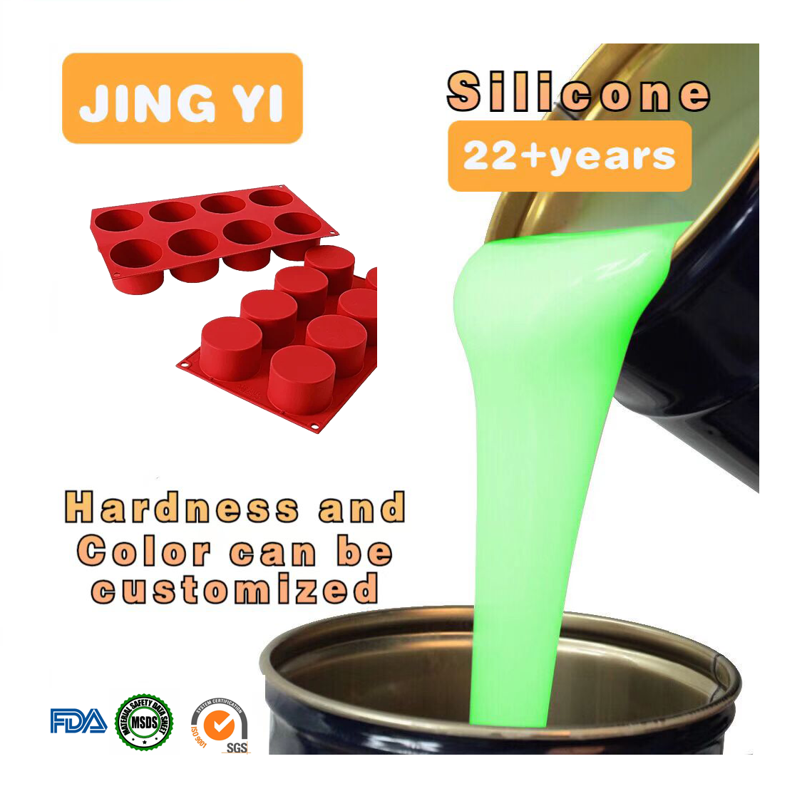 Wholesale Price Food Grade Rtv Liquid Silicone Rubber for Artificial Stone Art Epoxy Resin Polyurethane Resin Casting Molds