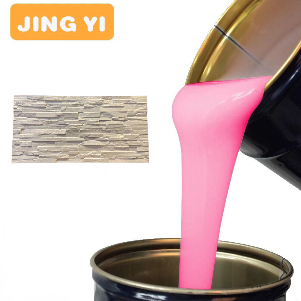 Factory Wholesale Liquid Silicone for Cultured Stone Mold Artificial Background Wall Art Stone Mold Tin Cured Silicone Rubber