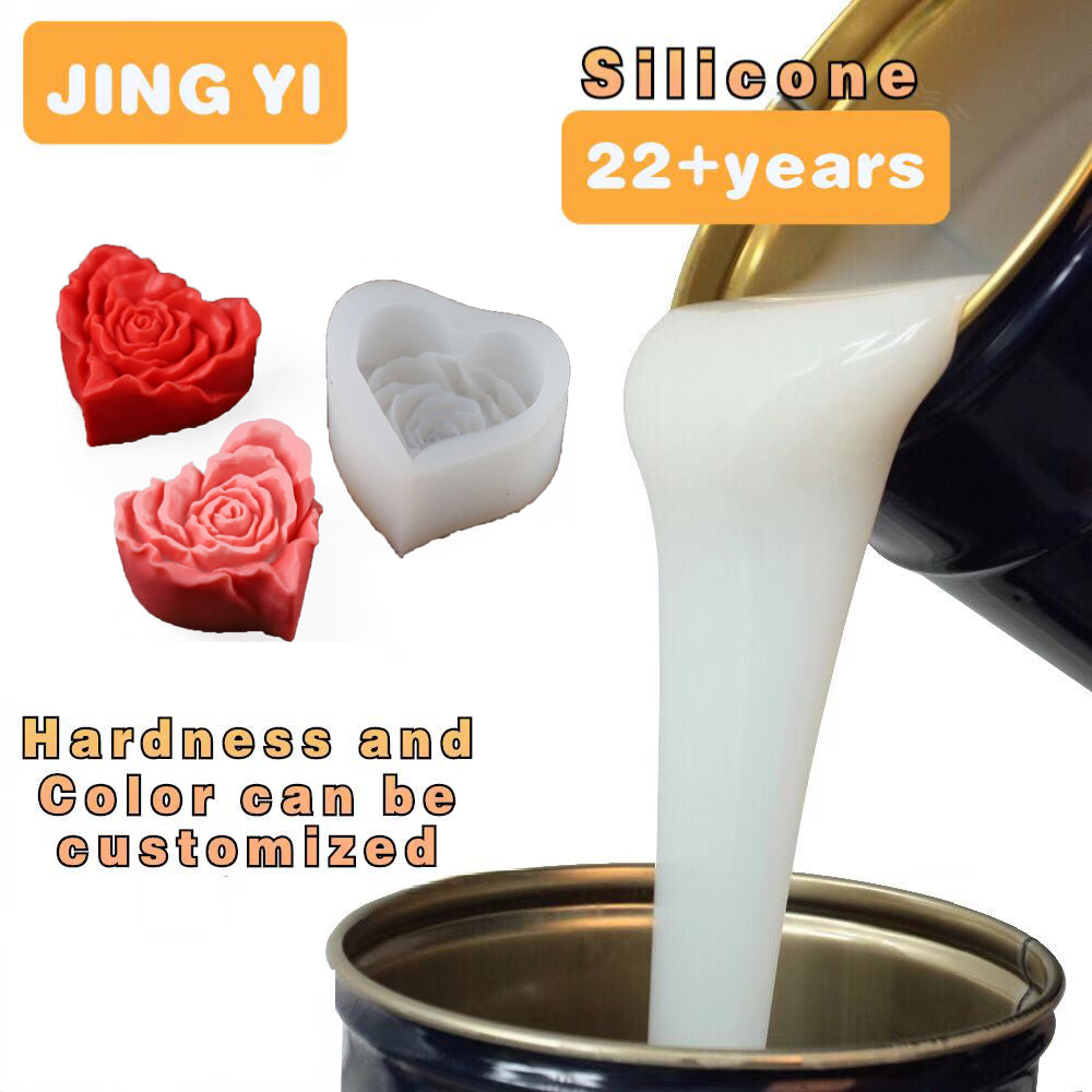 Factory Direct Sale Food Grade Silicone for Rose Heart Shaped Chocolate Mold DIY Cake Candy Jelly Baking Mold Silicone Rubber