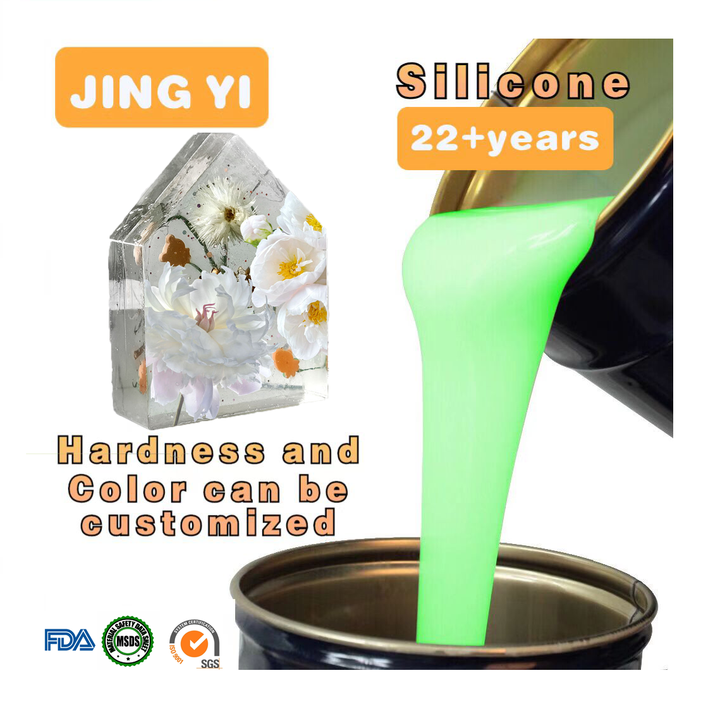 New Style Transparency Epoxy Resin Art Craft DIY Crystal Flowers Preservation for Home Party Decoration