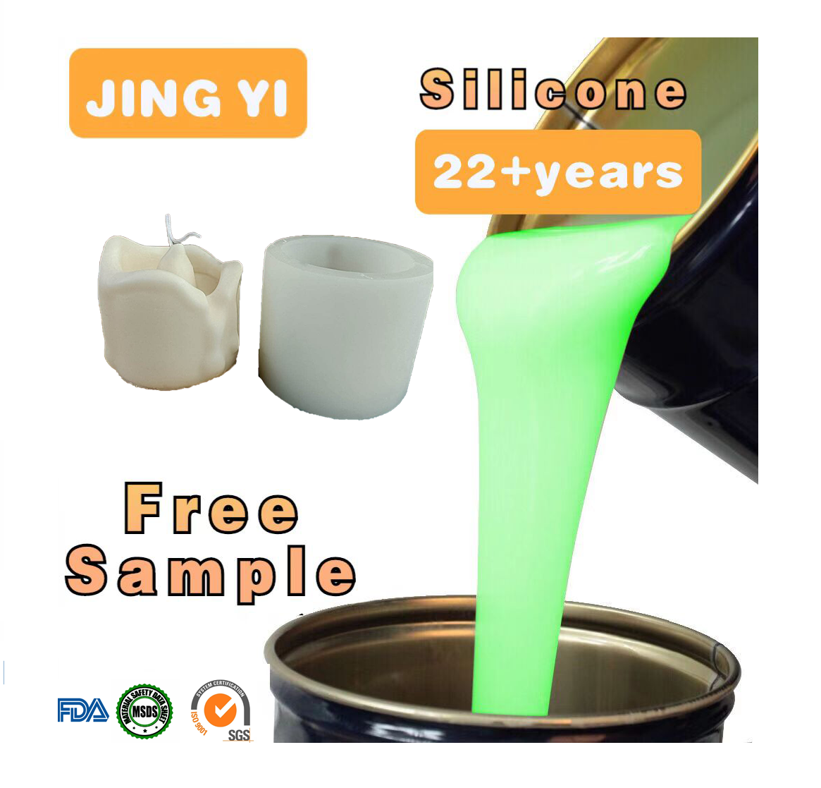 Factory Direct Sale Liquid Silicone Rubber for Candle Mold Low Viscosity Mold De Silicona Para Resina for Candle Craft Molding
