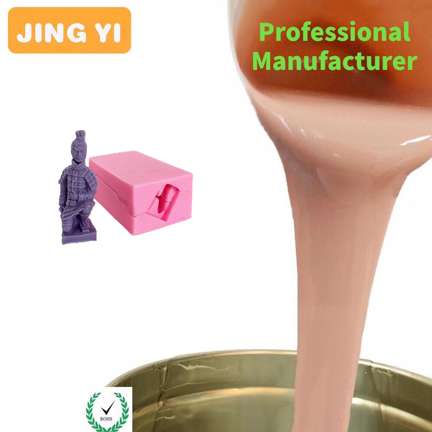 Tin Cured Silicone for 3D Silicone Mold RTV 2 Casting Concrete Product Liquid Silicone for Molding