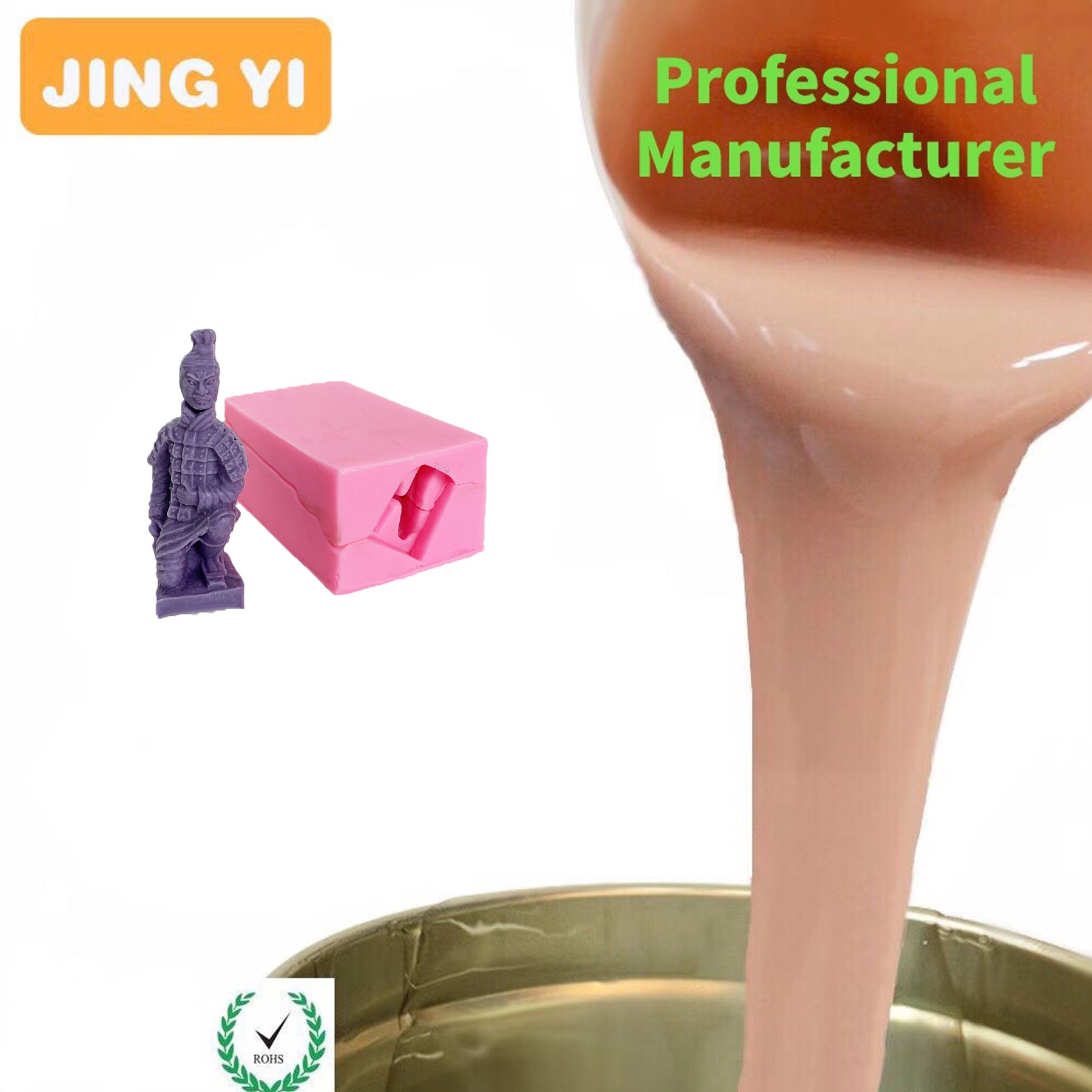 Tin Cured Silicone for 3D Silicone Mold RTV 2 Casting Concrete Product Liquid Silicone for Molding