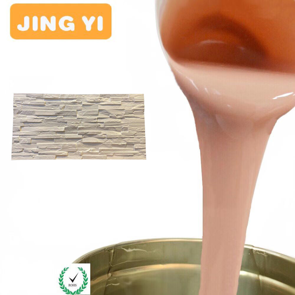 Factory Wholesale Liquid Silicone for Cultured Stone Mold Artificial Background Wall Art Stone Mold Tin Cured Silicone Rubber