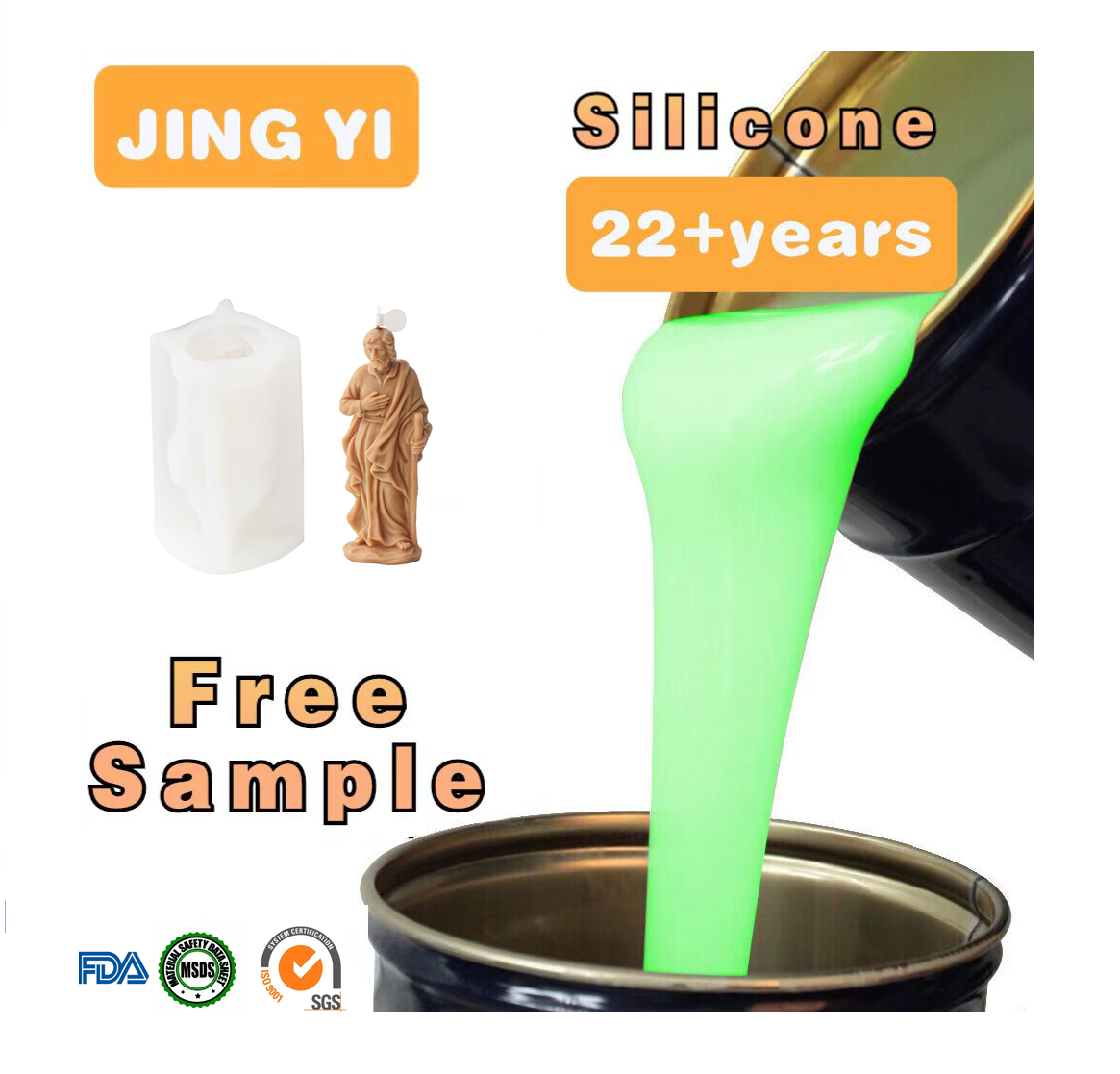 Factory Direct Production Liquid Silicone for Plaster Artificial Stone Moldings Mold Plaster Statues Making Silicone Rubber