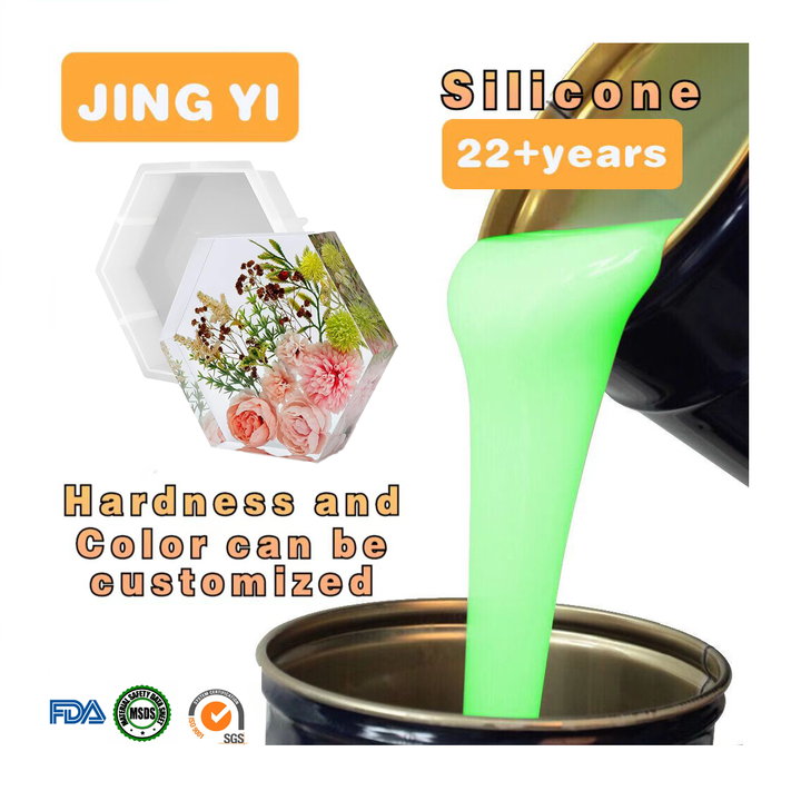 Factory Wholesale Epoxy Resin Kit Bubble Free Flower Preservation Silicone 1:1 Liquid Silicone Resin DIY Eternal Gift Making