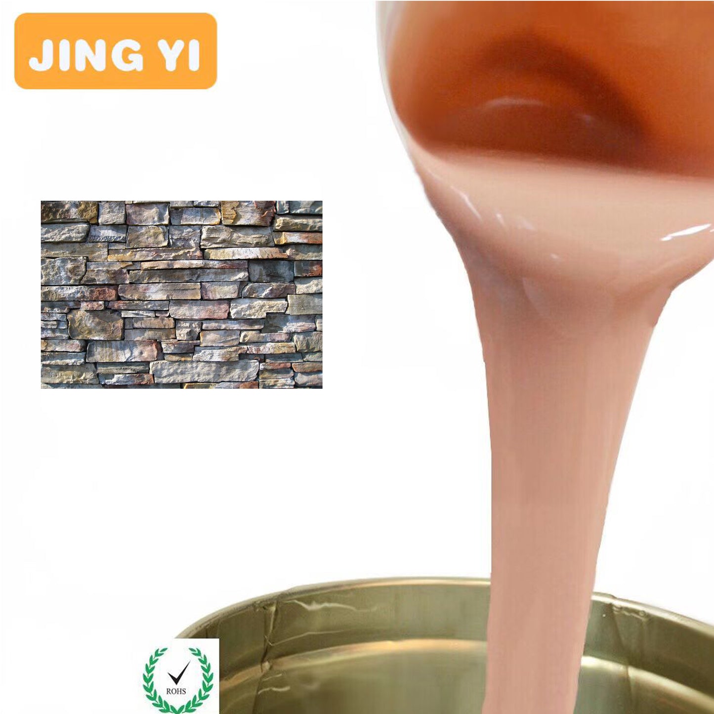 Free Sample Silicone for Gypsum Molds Making RTV2 Rubber for Sculpture Figurine 2D Wall Decoration Mold