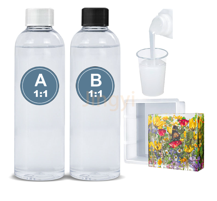 High Transparency Bubble Free Non-yellowing Liquid Epoxy Resin Best Seller for Crafts Preservation Flowers Making