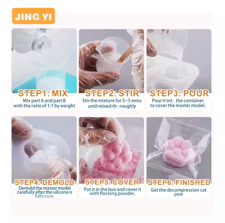 Mould Making Liquid Silicone Rubber for Soap Mold Making Heat Resistant DIY Candle Resin Mold Making Supplies