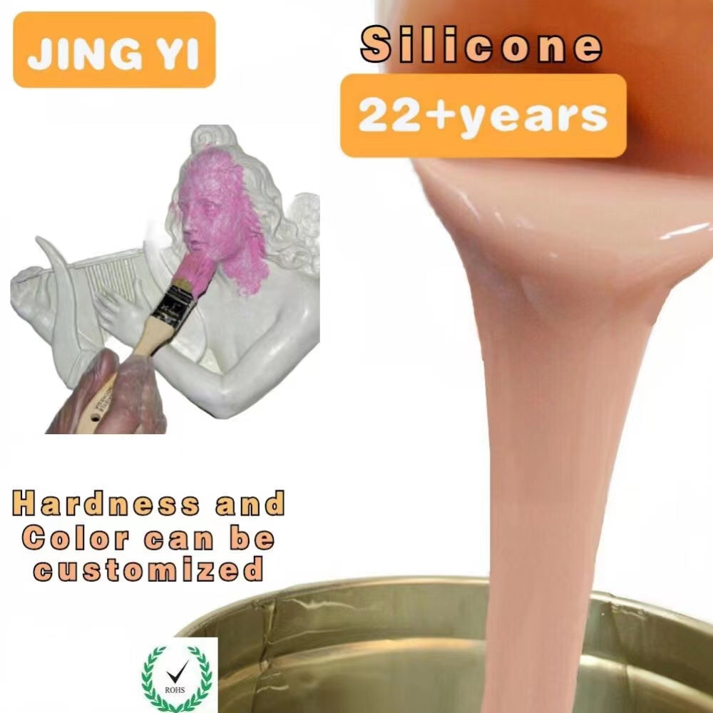 Free Sample Factory Sales Liquid Silicone Rubber for Sculpture Casting Plaster Gypsum Molding RTV-2 White Silicone Rubber