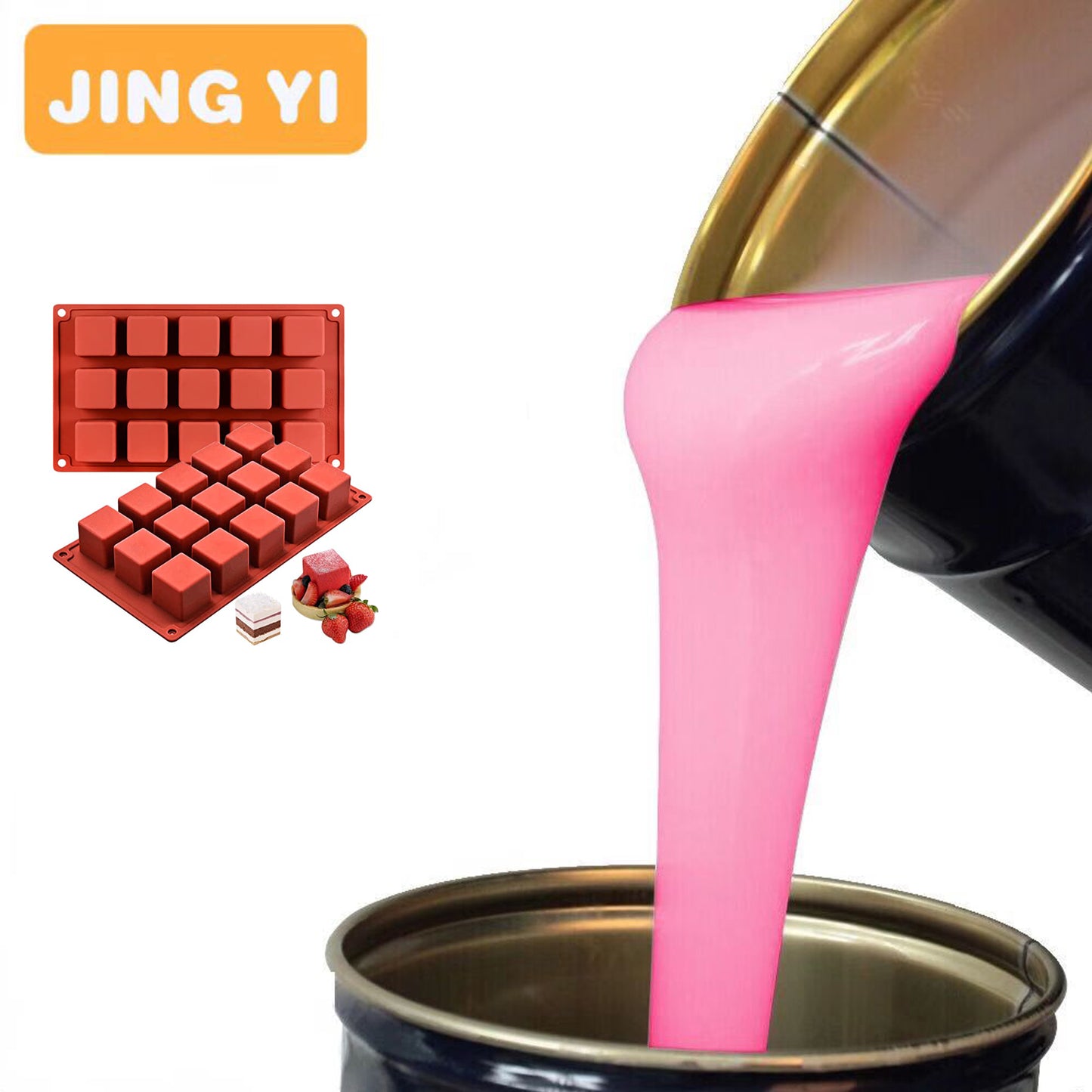 2024 New Arrival Free Sample Silicone Rubber for Chocolate Mold ,Cake Mold ,Candy Mould Clear Silicone