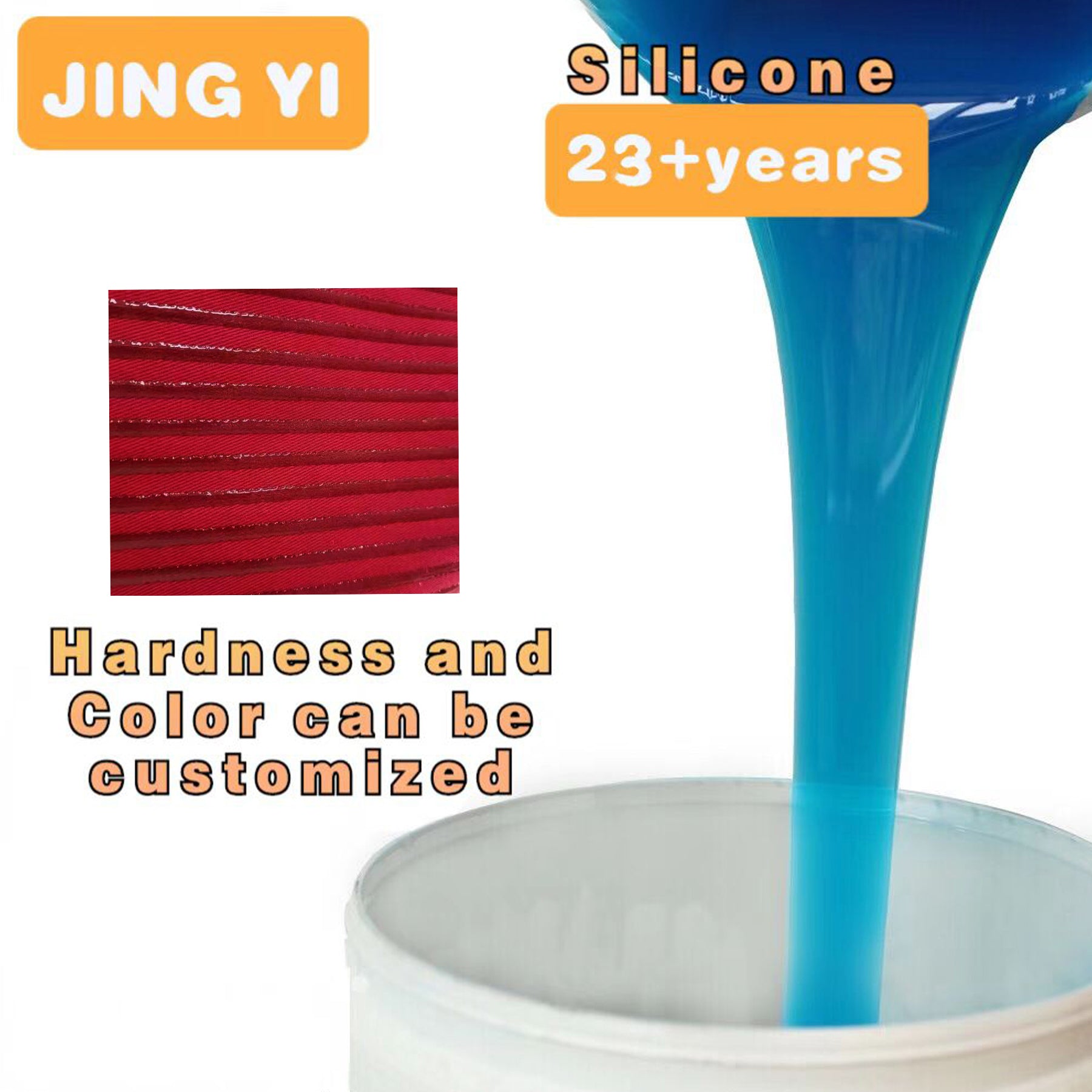 Free Sample Liquid Silicone for Fabric Dressing Tag Clothes Labels Clear Silicone Rubber