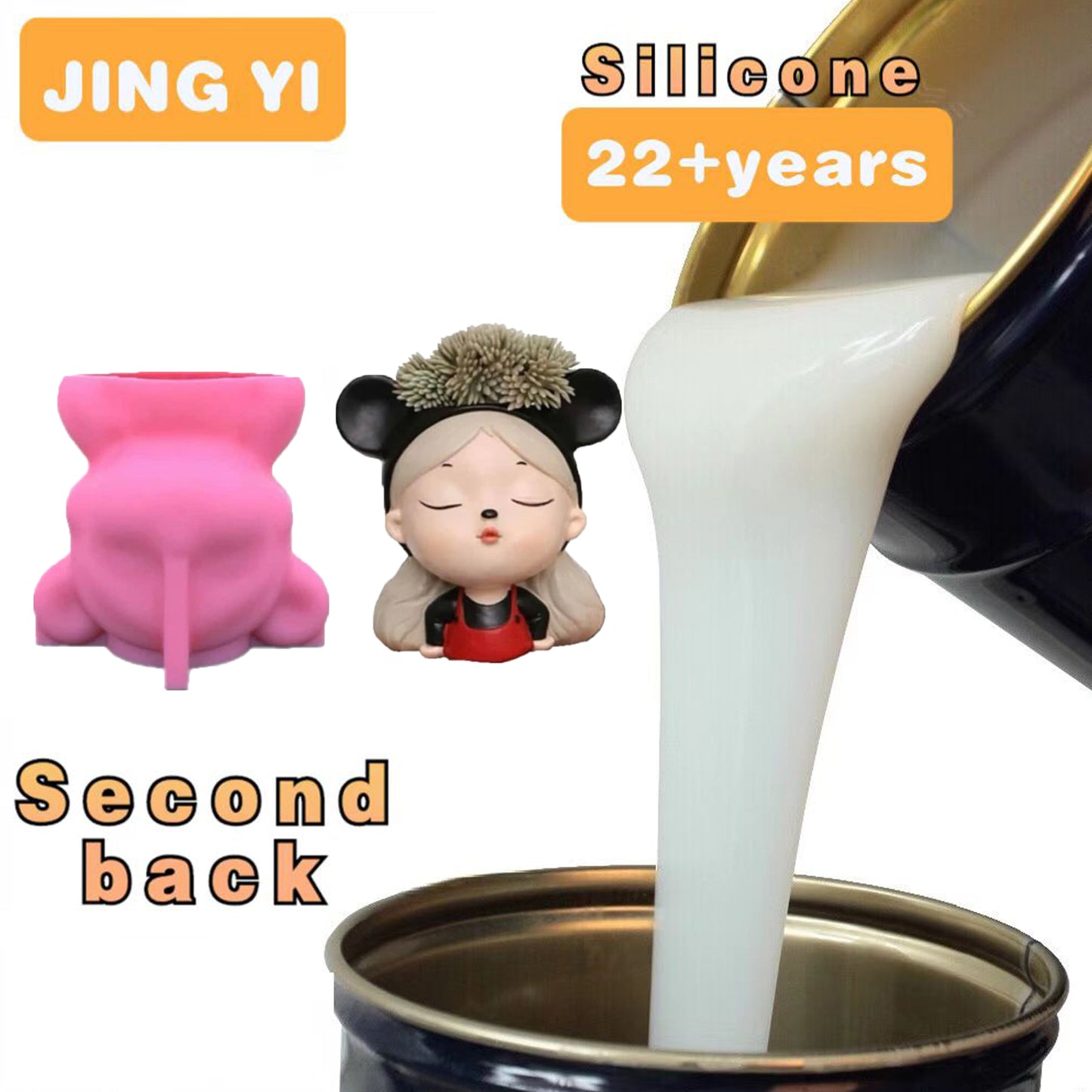 2024 Free Sample Silicon Rubber Rtv 2 Silicone for Polyurethane Casting Resin Candle Mold Making Small Object Castings