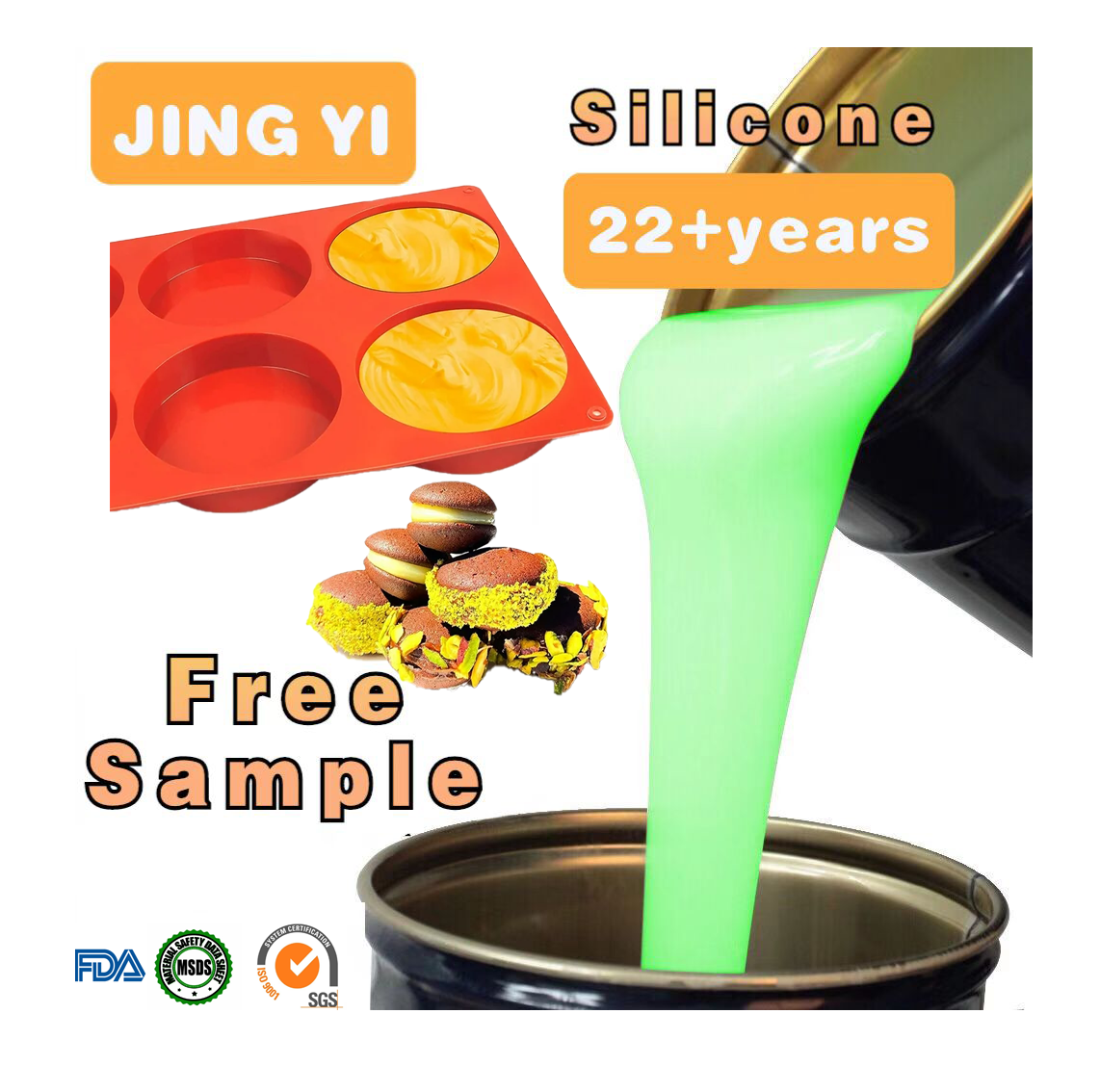 On Sale Non-toxic Food Grade Liquid Silicone Rubber 2 Parts Platinum Cure Silicone Rubber for Chocolate/Molds Making
