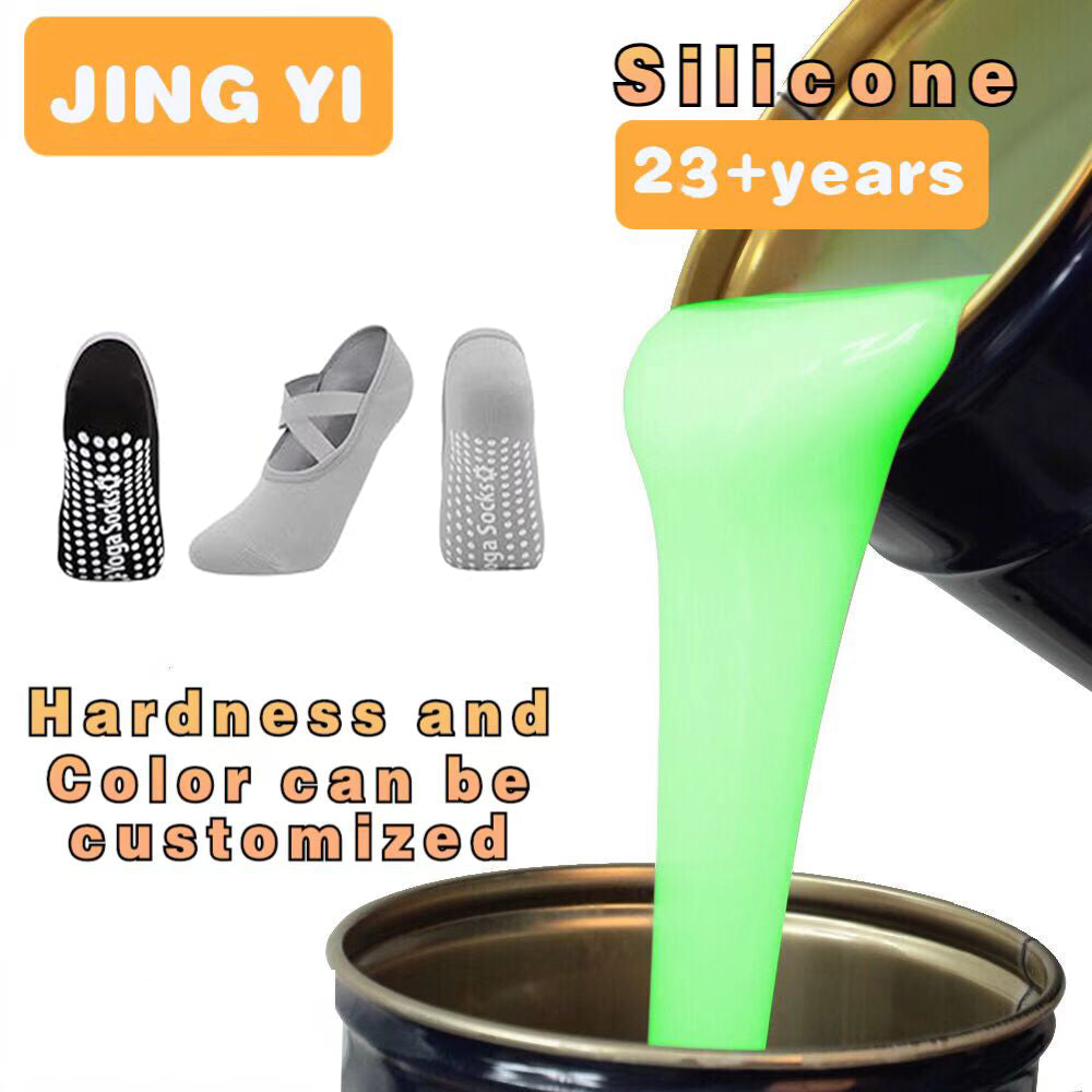 Factory Direct Sale Liquid Silicone for Anti-slip Socks Top Quality Embossed Silicone Printing Dressing Tag Silicone Rubber
