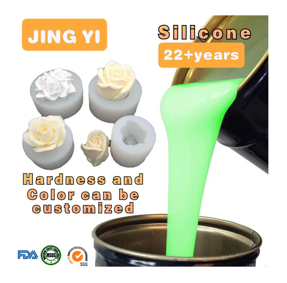 Silicone Manufacturer Silicone Rubber Gypsum Crafts Molding 3D Stone Plaster Concrete Molds Making Liquid Silicone Rubber