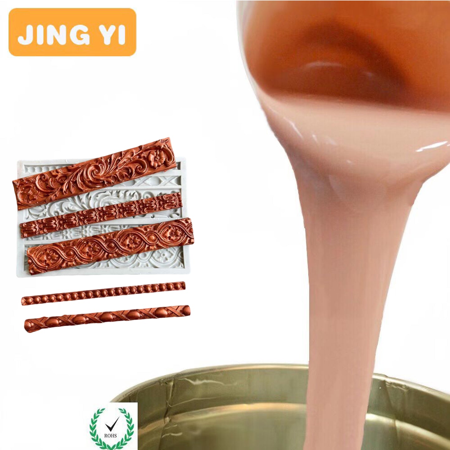 2023 New Style High Tear Strength Liquid Silicone Rubber for 3D Wall Ceiling Gypsum Board Mold Artificial Molds Silicone Rubber